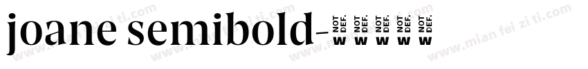 joane semibold字体转换